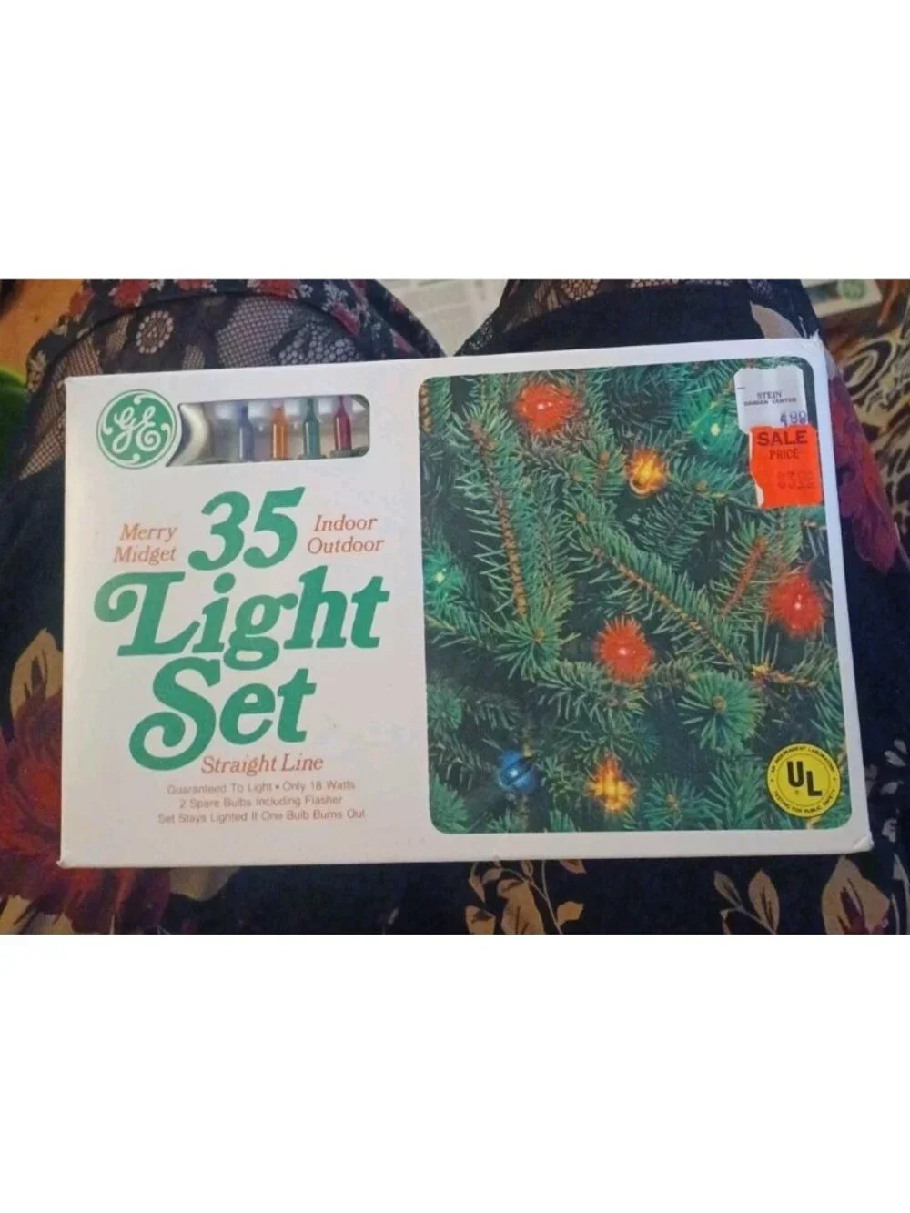 NEW GE Merry Midget 35 Light Set Vintage Christmas Multicolor String Lights Vtg